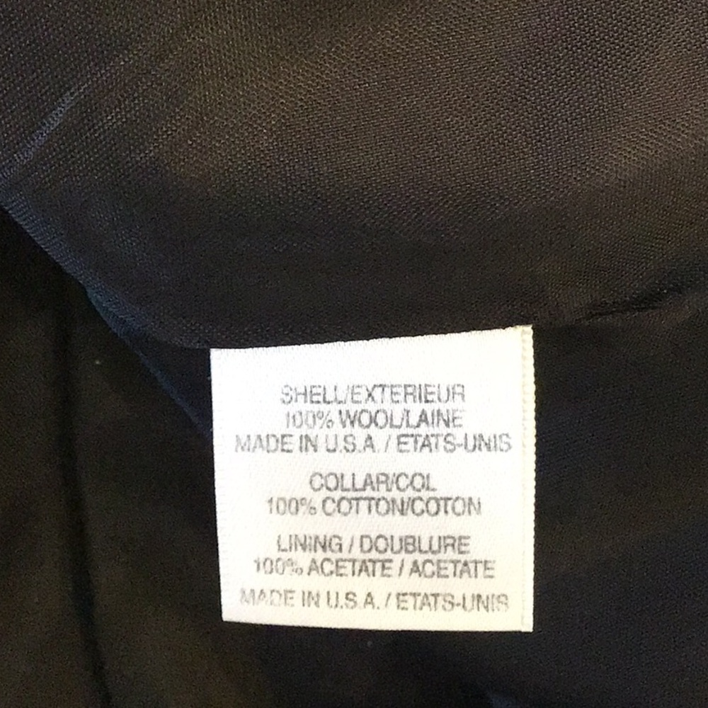 Vintage Talbots Classic Wool Blazer, blue & green plaid Size 10 petite - Picture 11 of 11